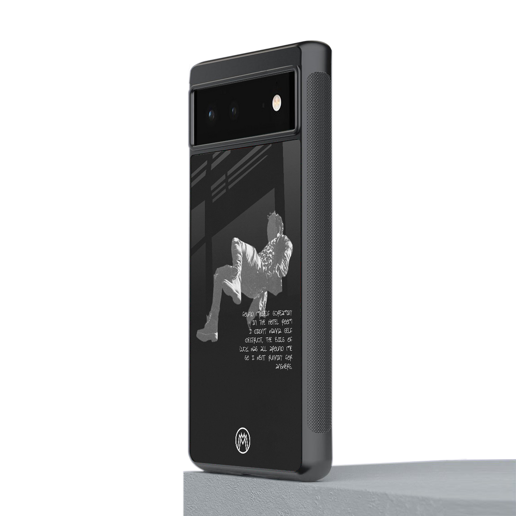 despair back phone cover | glass case for Google Pixel 6A