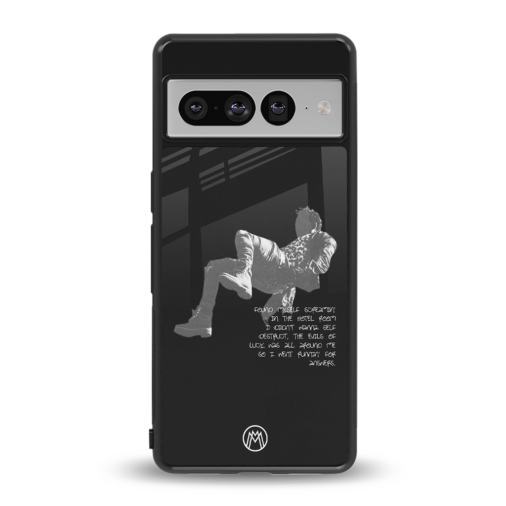 despair back phone cover | glass case for google pixel 7 pro