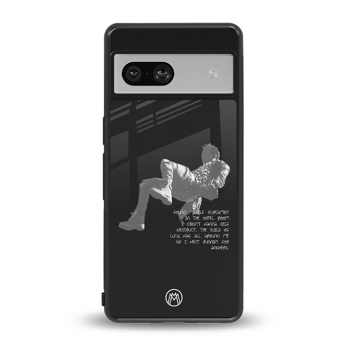despair back phone cover | glass case for Google Pixel 7A