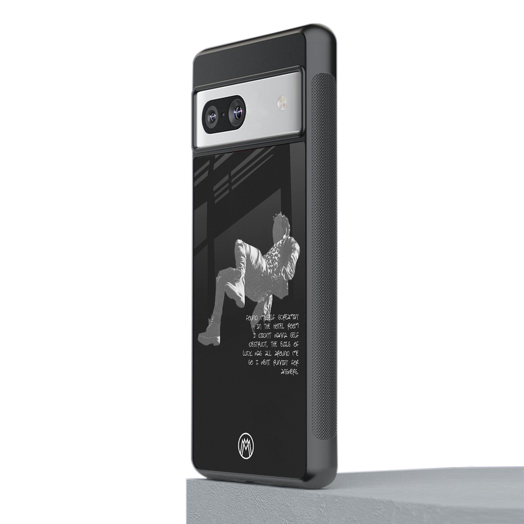 despair back phone cover | glass case for Google Pixel 7A