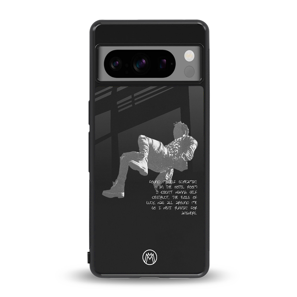 despair back phone cover | glass case for google pixel 8 pro