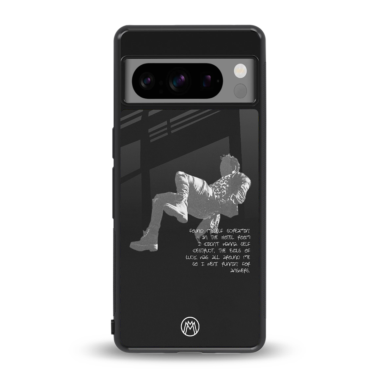 despair back phone cover | glass case for google pixel 8 pro