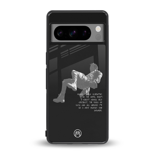 despair back phone cover | glass case for google pixel 8 pro