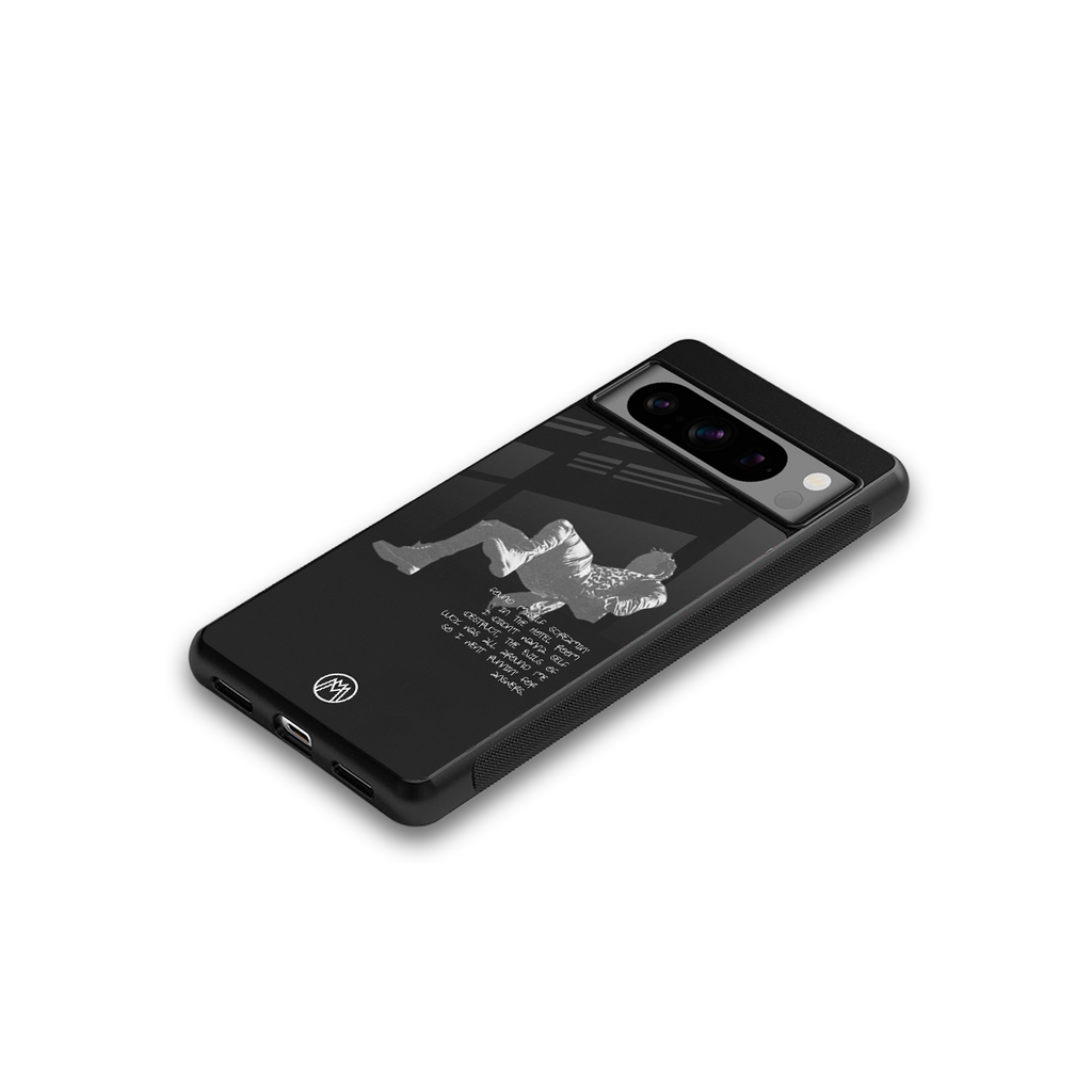 despair back phone cover | glass case for google pixel 8 pro