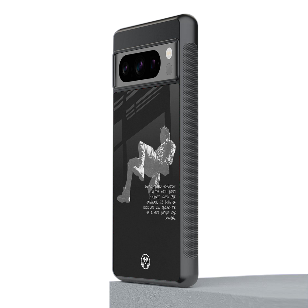 despair back phone cover | glass case for google pixel 8 pro