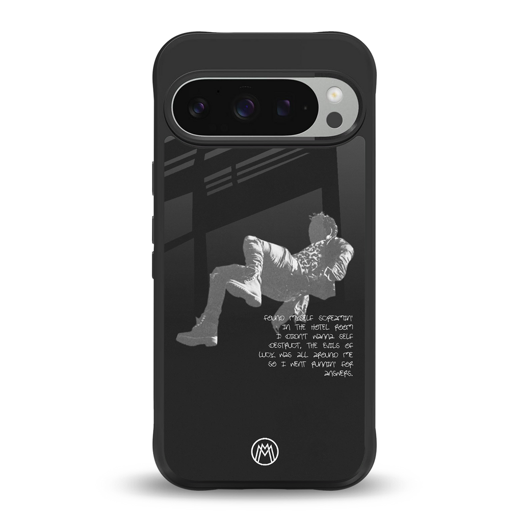 despair back phone cover | glass case for google pixel 9 pro xl