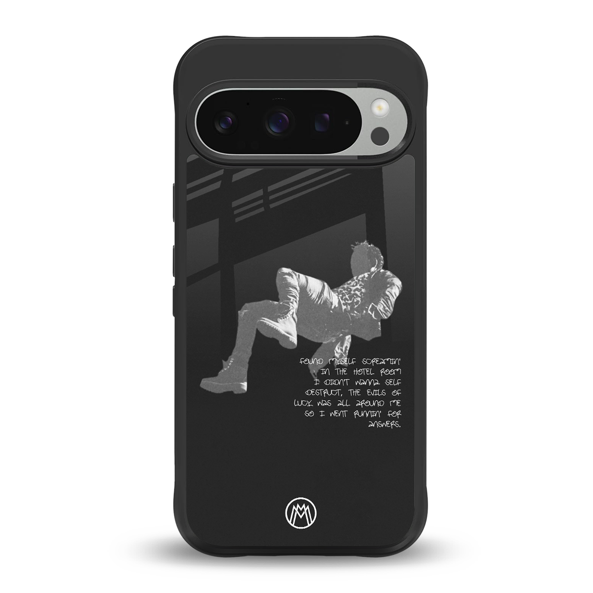 despair back phone cover | glass case for google pixel 9 pro xl