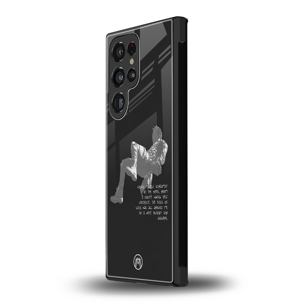 despair back phone cover | glass case for samsung galaxy s23 ultra