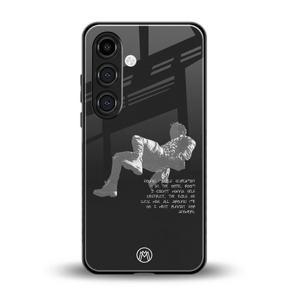 despair back phone cover | glass case for samsung galaxy s23 plus