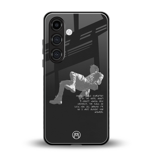 despair back phone cover | glass case for samsung galaxy s23 plus