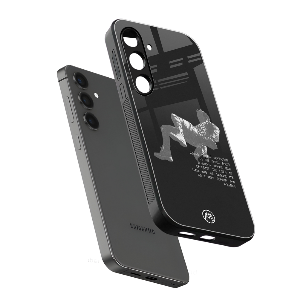 despair back phone cover | glass case for samsung galaxy s24