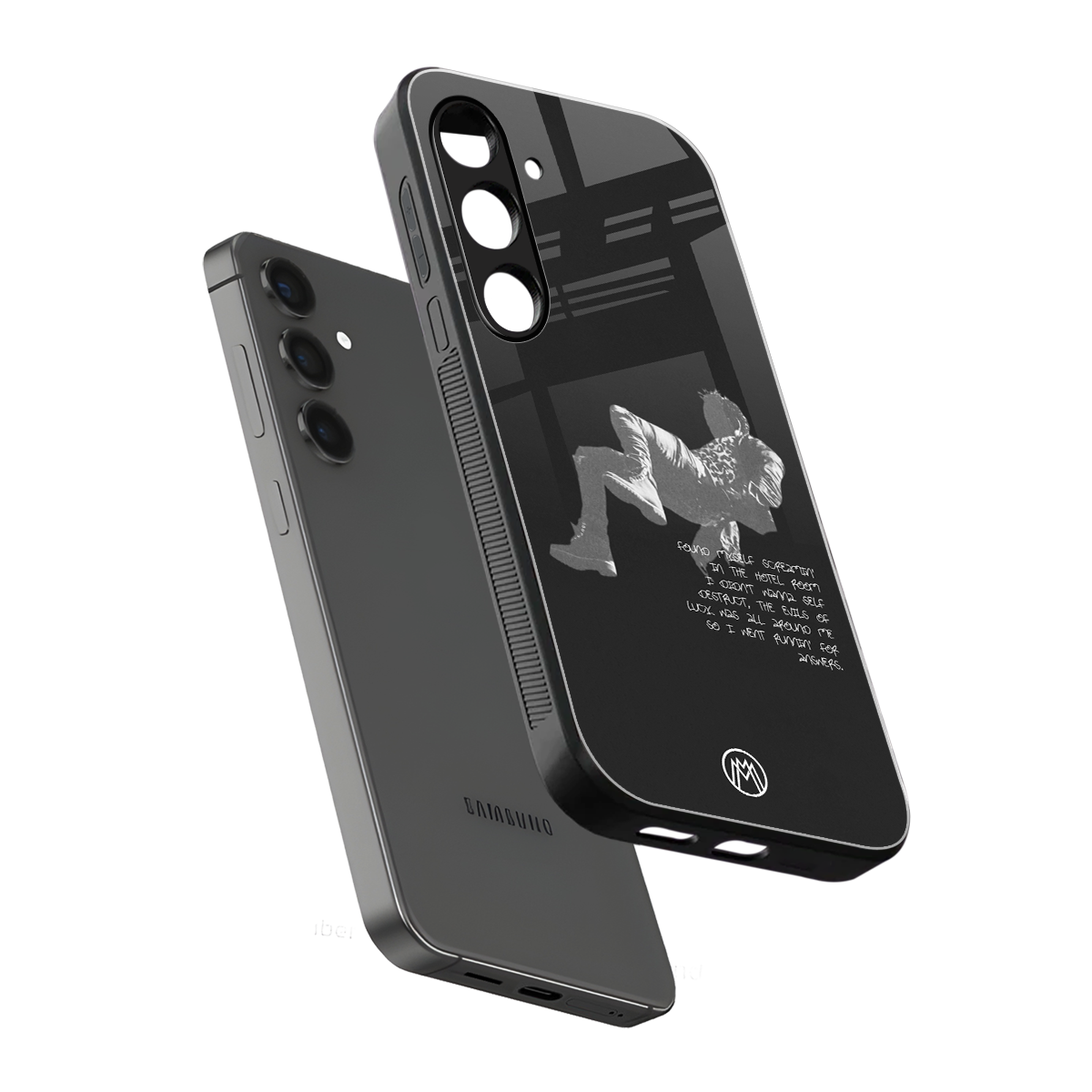 despair back phone cover | glass case for samsung galaxy s24