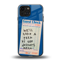 dessert menu back phone cover | glass case for iphone 13 mini