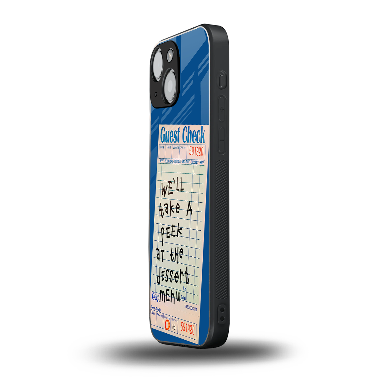 dessert menu back phone cover | glass case for iphone 13 mini
