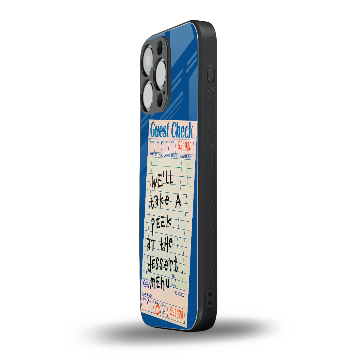 dessert menu back phone cover | glass case for iphone 14 pro max