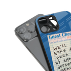 dessert menu back phone cover | glass case for iphone 16 pro max
