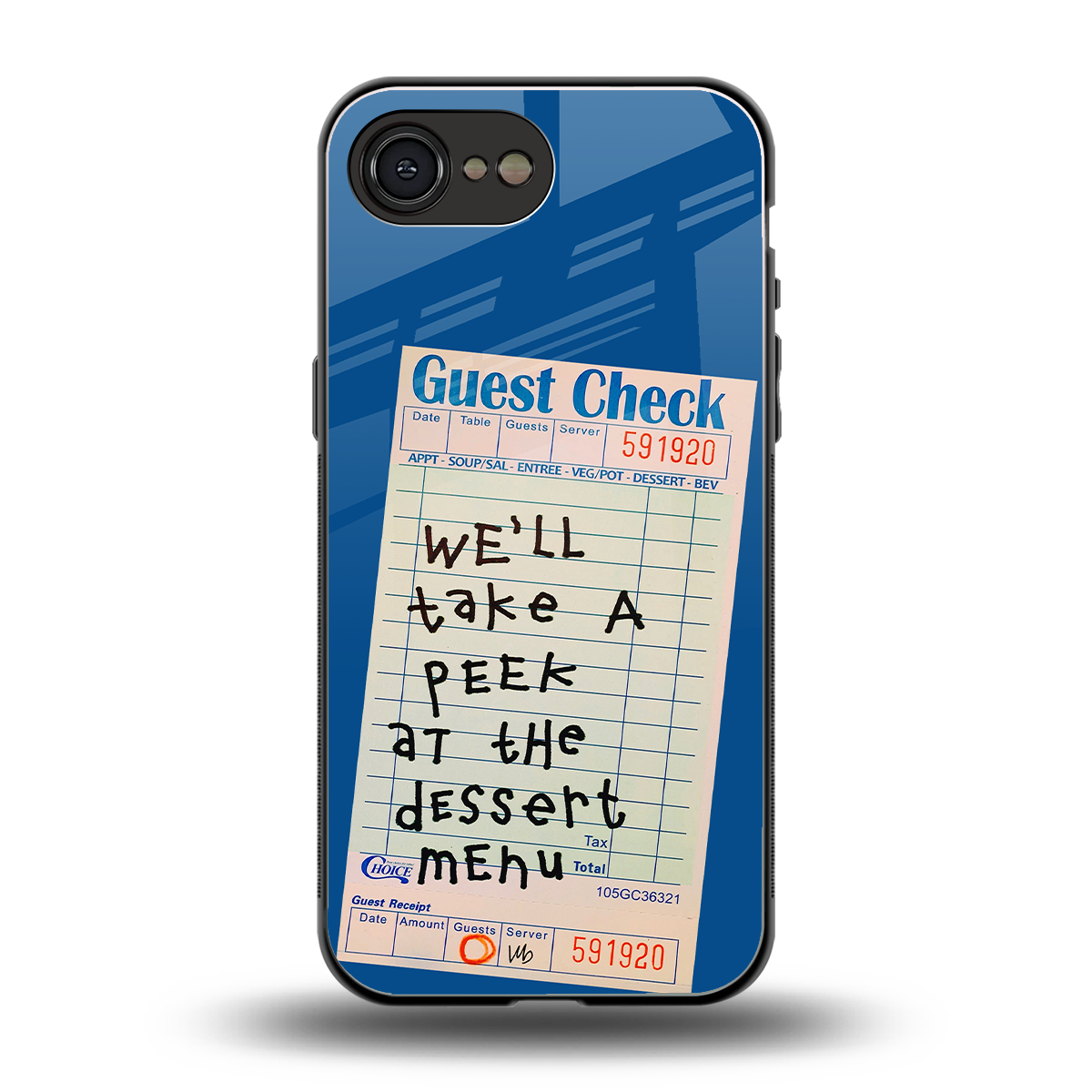dessert menu back phone cover | glass case for iphone 16e