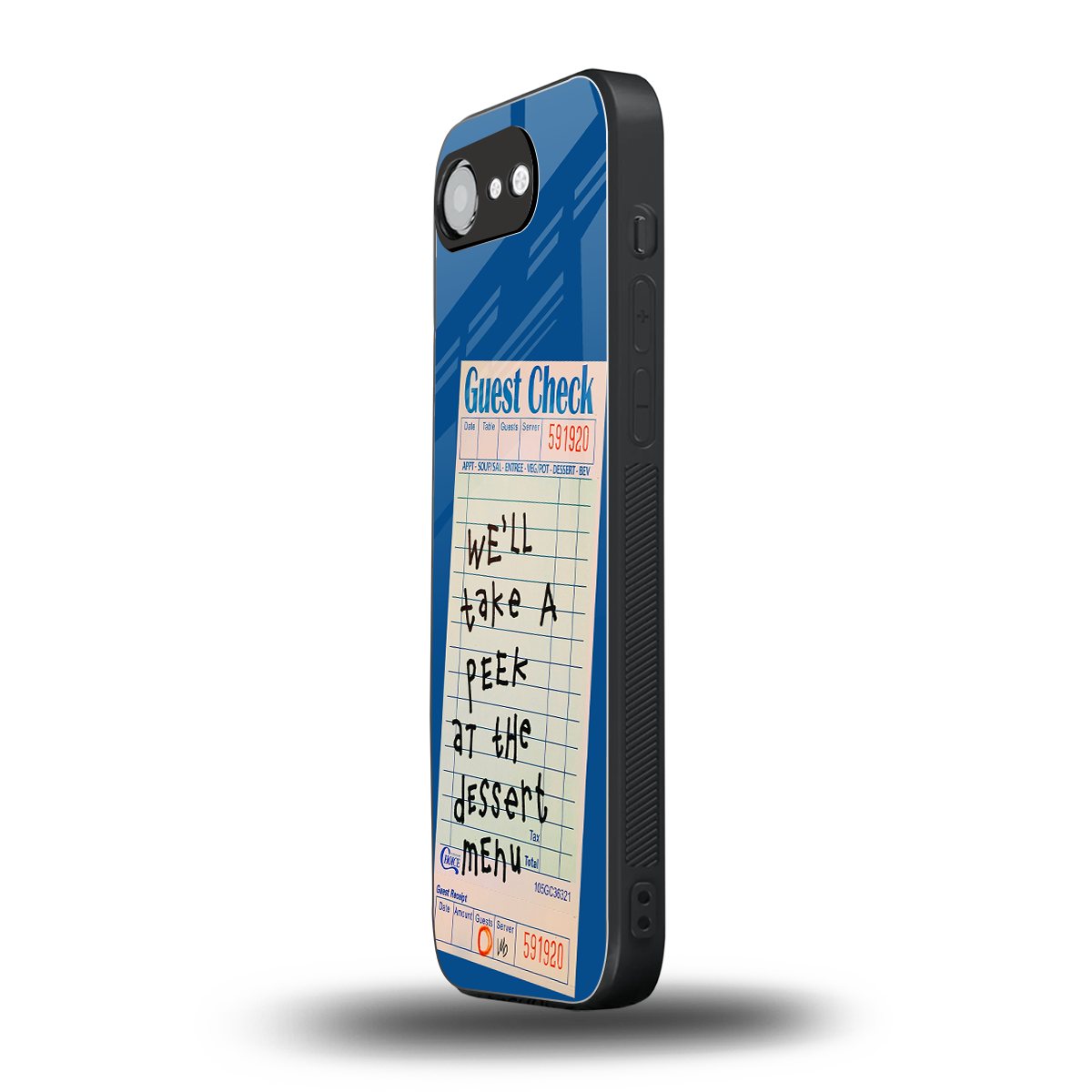 dessert menu back phone cover | glass case for iphone 16e