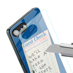 dessert menu back phone cover | glass case for iphone 16e