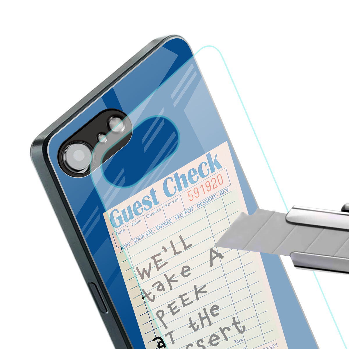 dessert menu back phone cover | glass case for iphone 16e