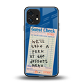 dessert menu back phone cover | glass case for nothing phone 1