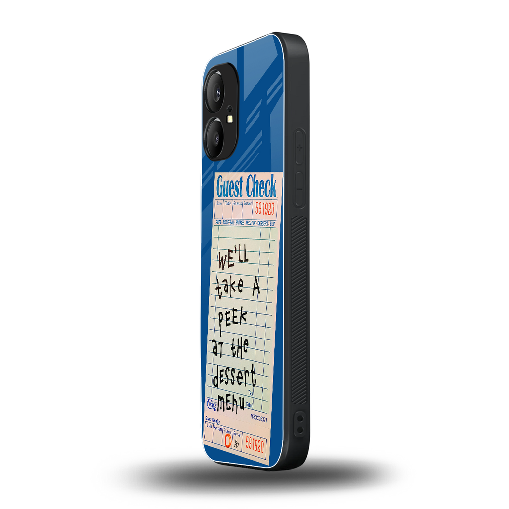 dessert menu back phone cover | glass case for nothing phone 1