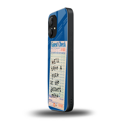 dessert menu back phone cover | glass case for nothing phone 1