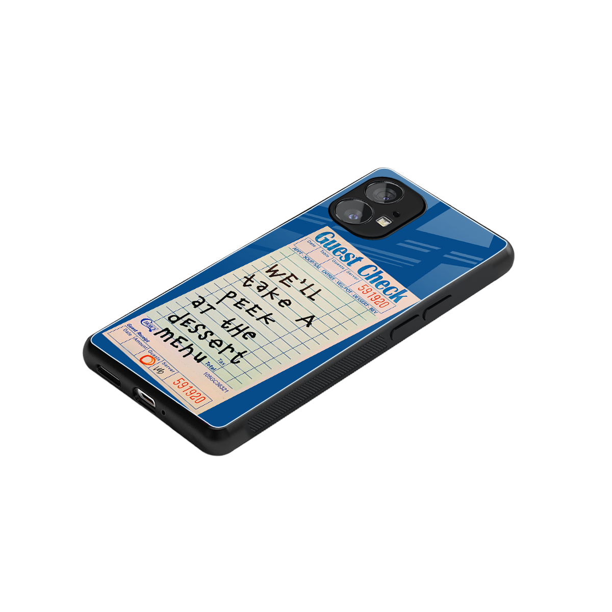 dessert menu back phone cover | glass case for nothing phone 1
