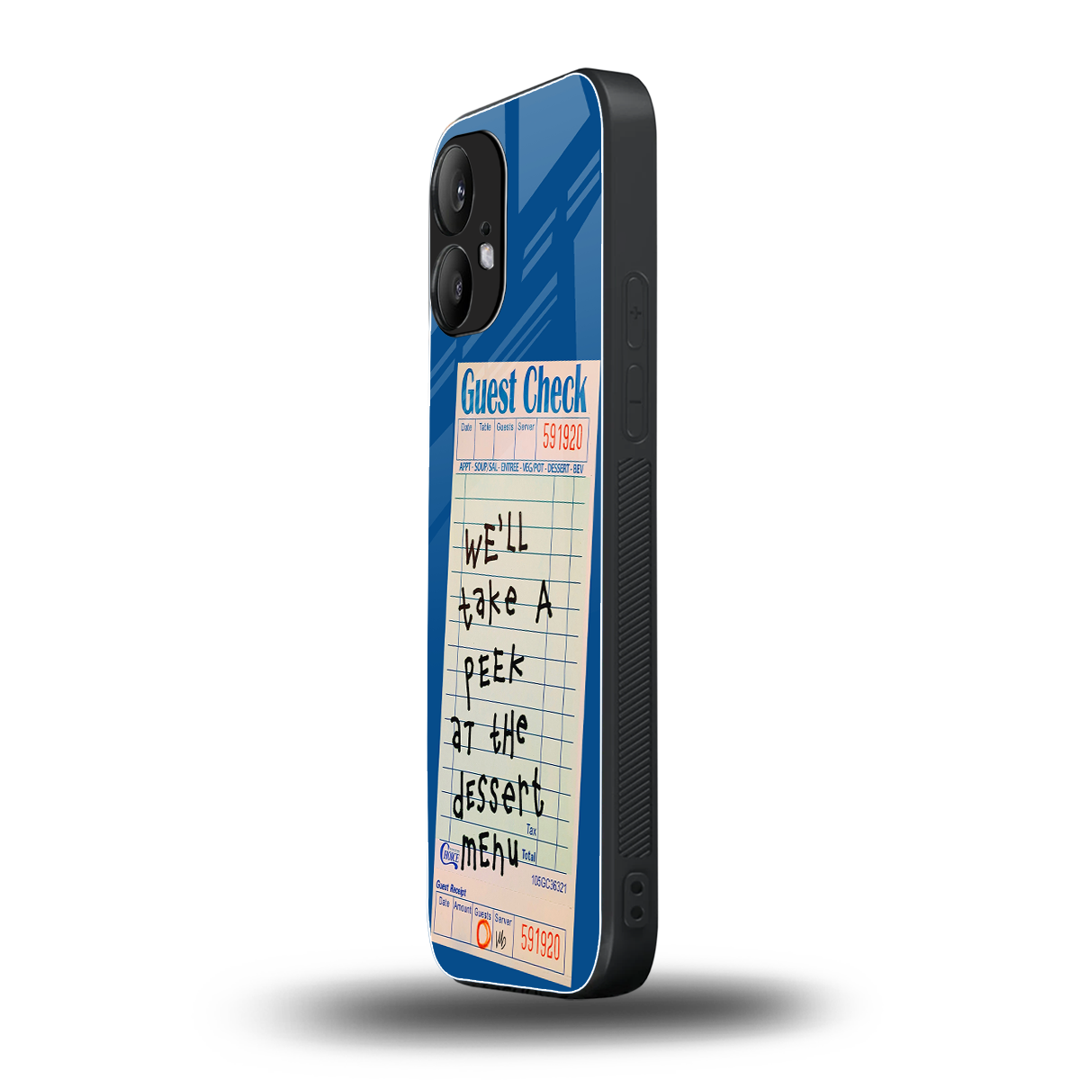 dessert menu back phone cover | glass case for nothing phone 2