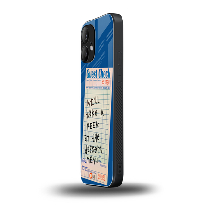 dessert menu back phone cover | glass case for nothing phone 2