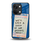 dessert menu back phone cover | glass case for oneplus nord 3