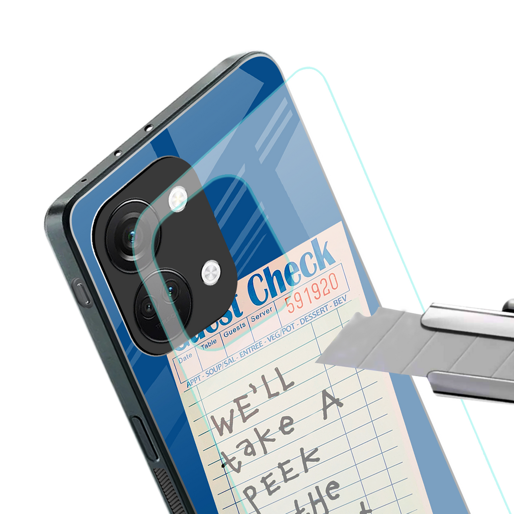 dessert menu back phone cover | glass case for oneplus nord 3