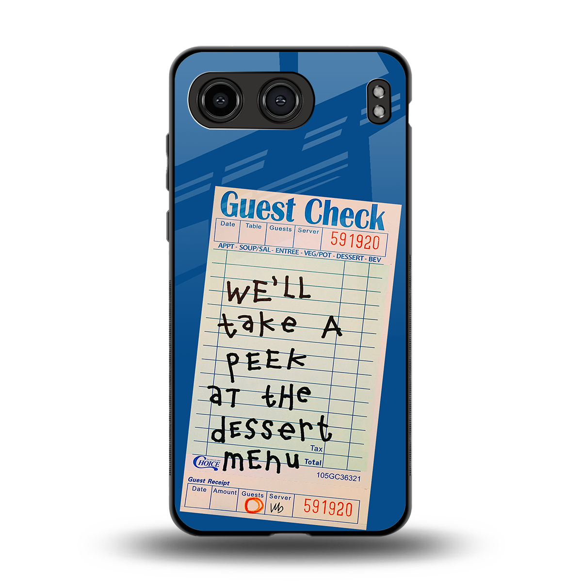 dessert menu back phone cover | glass case for oneplus nord 4