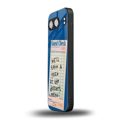 dessert menu back phone cover | glass case for oneplus nord 4