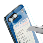 dessert menu back phone cover | glass case for oneplus nord 4