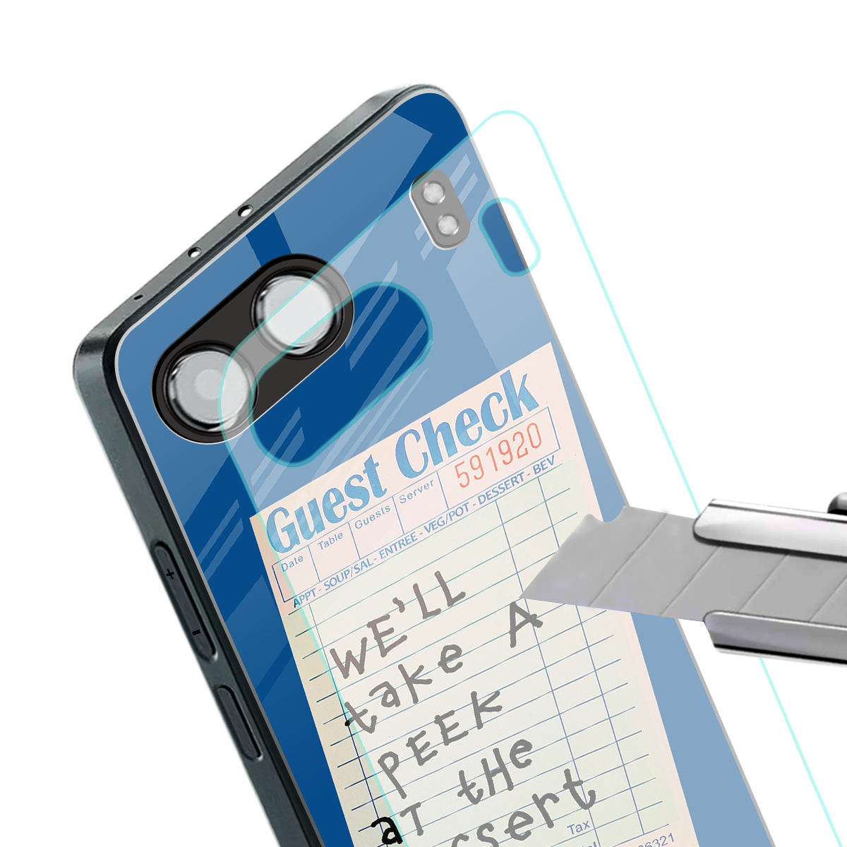 dessert menu back phone cover | glass case for oneplus nord 4