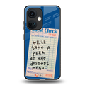 dessert menu back phone cover | glass case for oneplus nord ce 3