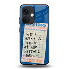dessert menu back phone cover | glass case for oneplus nord ce 3