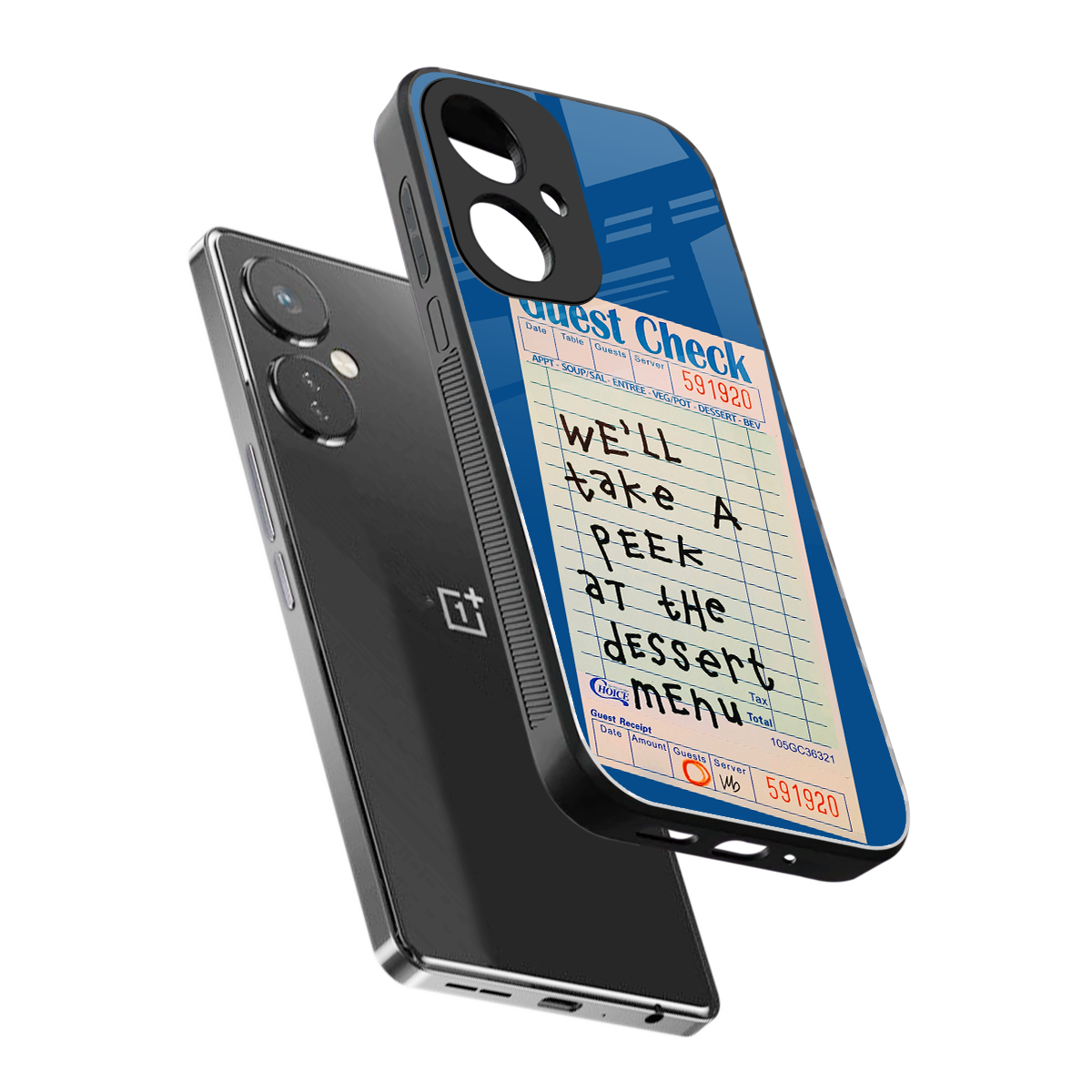 dessert menu back phone cover | glass case for oneplus nord ce 3