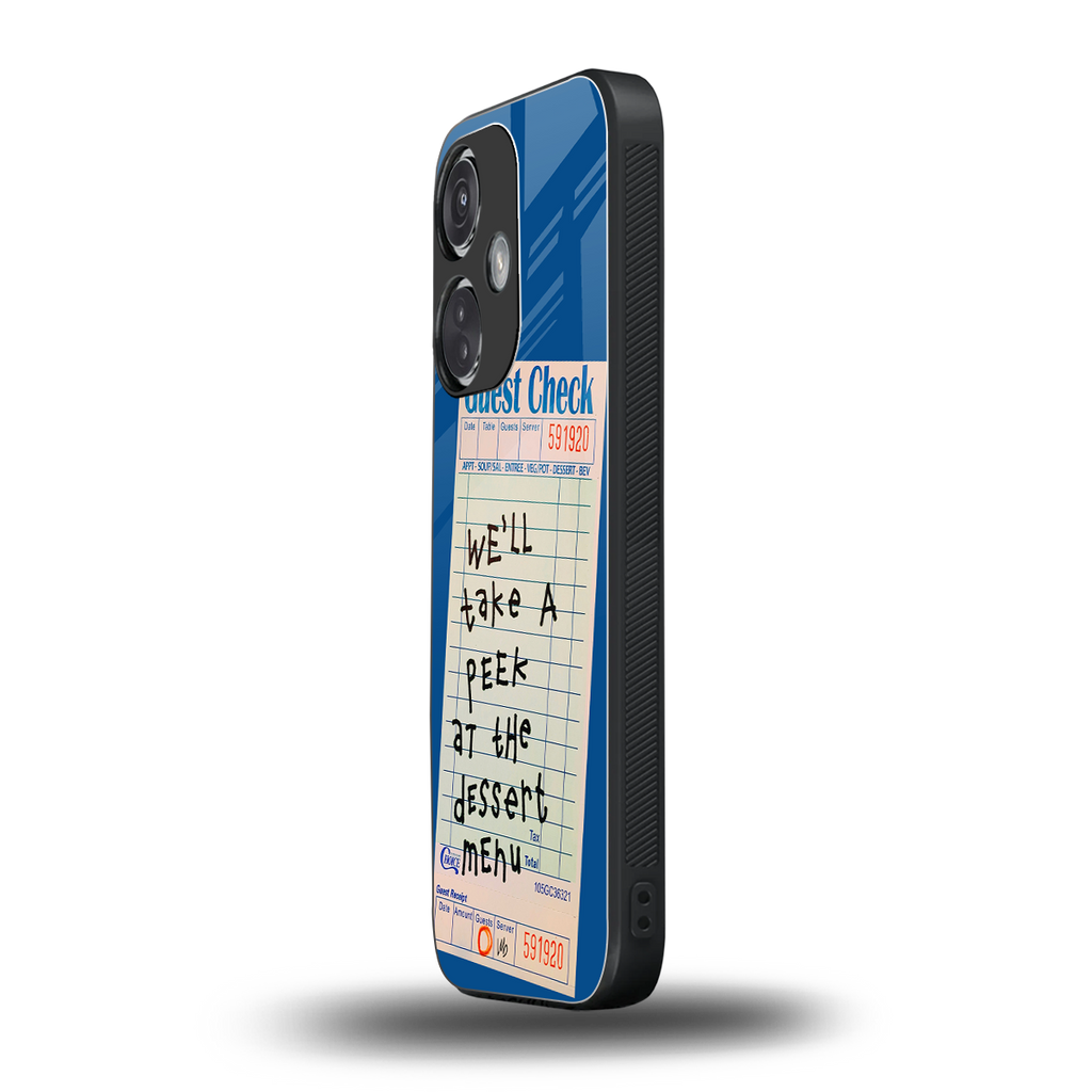 dessert menu back phone cover | glass case for oneplus nord ce 3