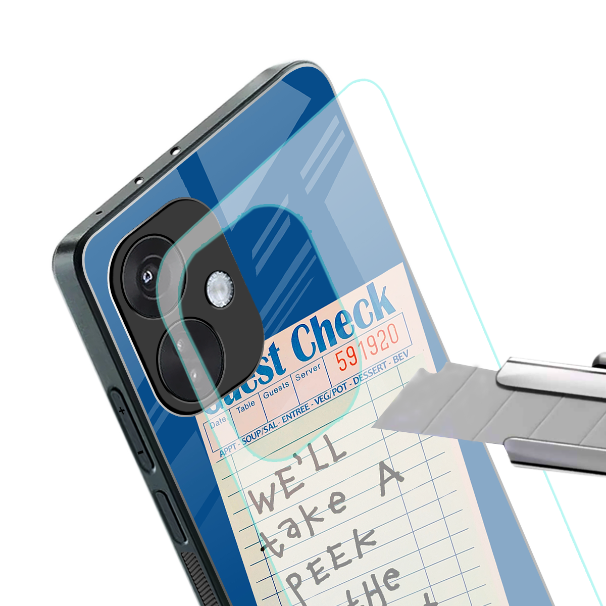 dessert menu back phone cover | glass case for oneplus nord ce 3