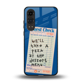 dessert menu back phone cover | glass case for oneplus nord ce 4 lite