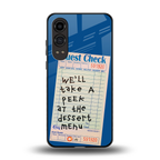 dessert menu back phone cover | glass case for oneplus nord ce 4 lite