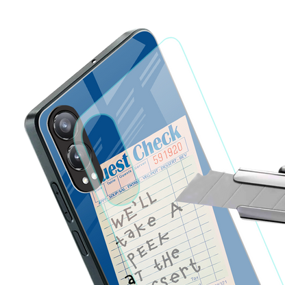 dessert menu back phone cover | glass case for oneplus nord ce 4 lite