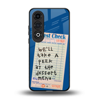 dessert menu back phone cover | glass case for oneplus nord ce 4