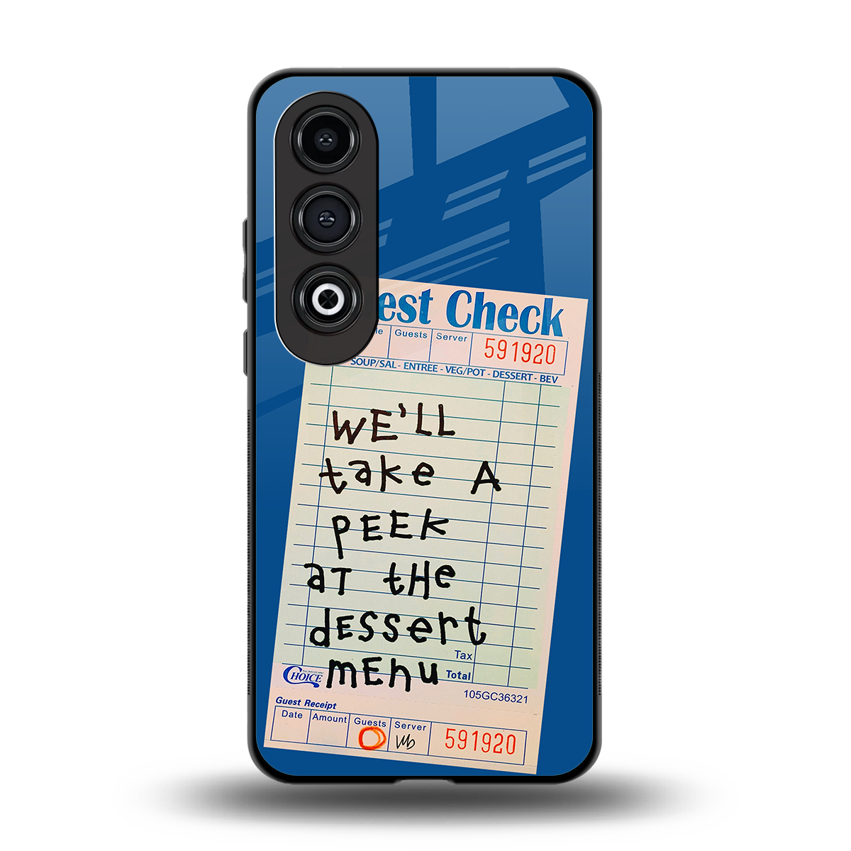 dessert menu back phone cover | glass case for oneplus nord ce 4