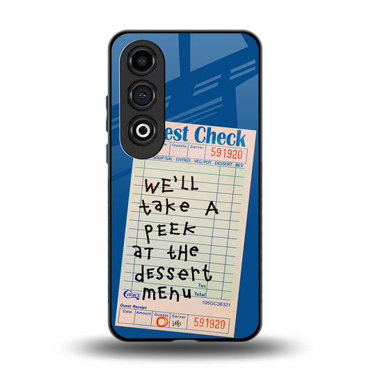 dessert menu back phone cover | glass case for oneplus nord ce 4