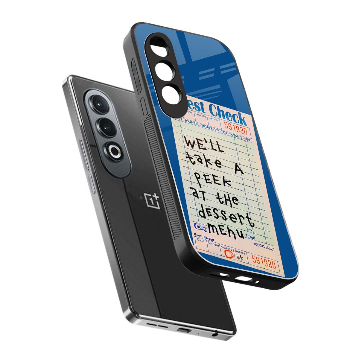 dessert menu back phone cover | glass case for oneplus nord ce 4