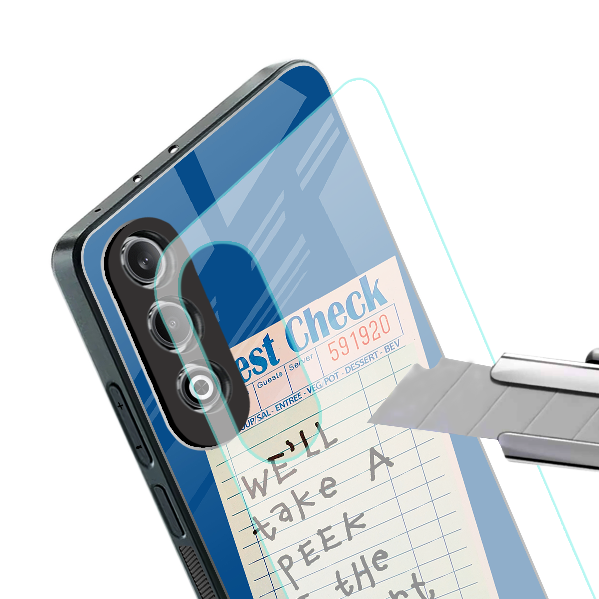 dessert menu back phone cover | glass case for oneplus nord ce 4