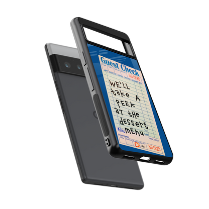 dessert menu back phone cover | glass case for google pixel 6 pro